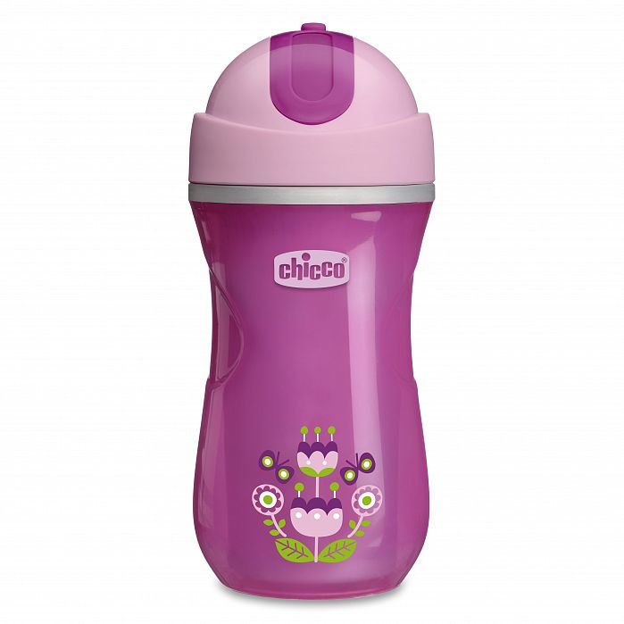 Поильник Chicco Sport Cup 14m+ Girl розовый купить,NaN