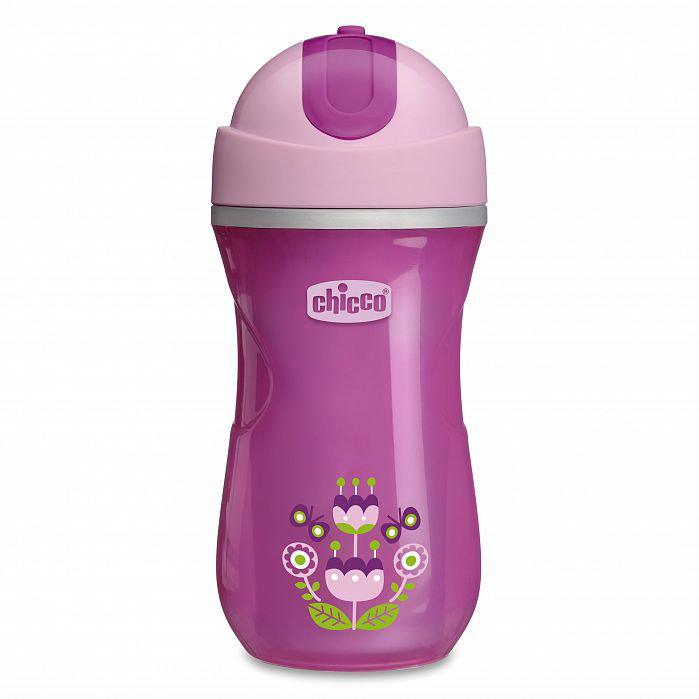 Поильник Chicco Sport Cup 14m+ Girl розовый купить,NaN