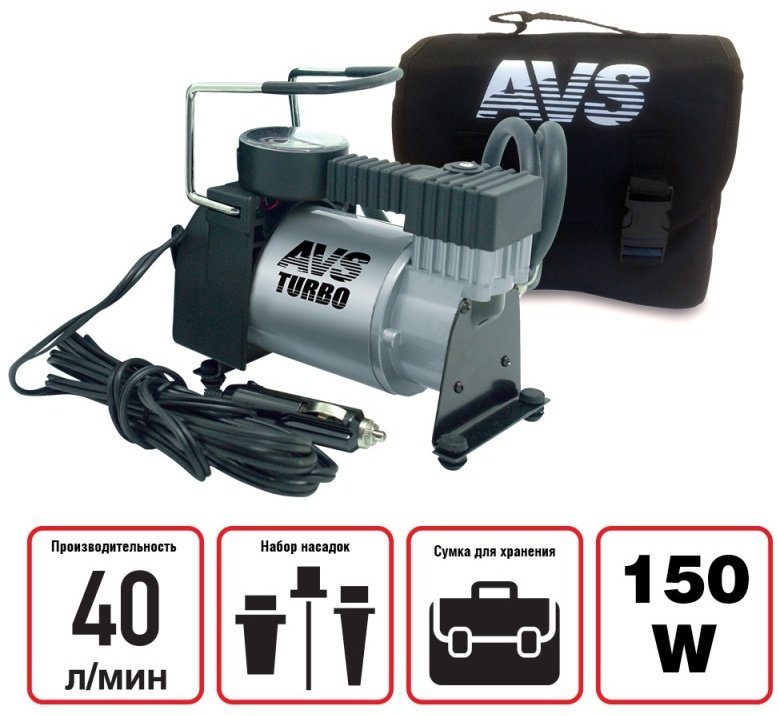 Автокомпрессор AVS поршневый 43001 купить,NaN