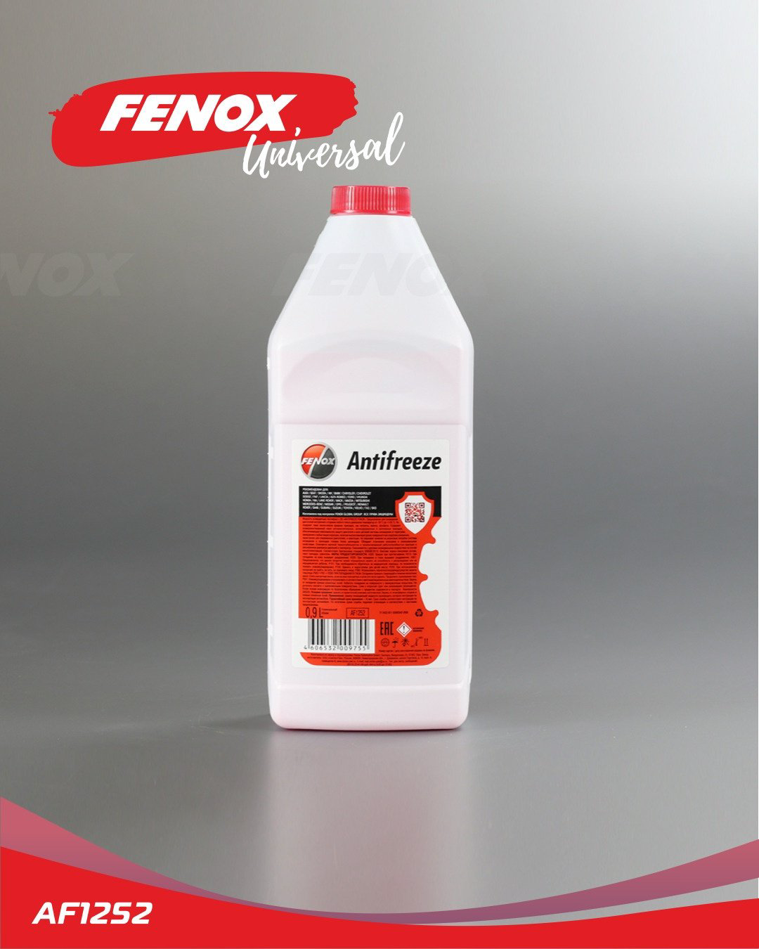 Антифриз FENOX AF1252 красный (розовый) G-12 0.9 л купить,NaN