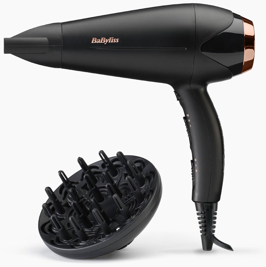 BaByliss D570DE фен 2200 Вт черный, золотой