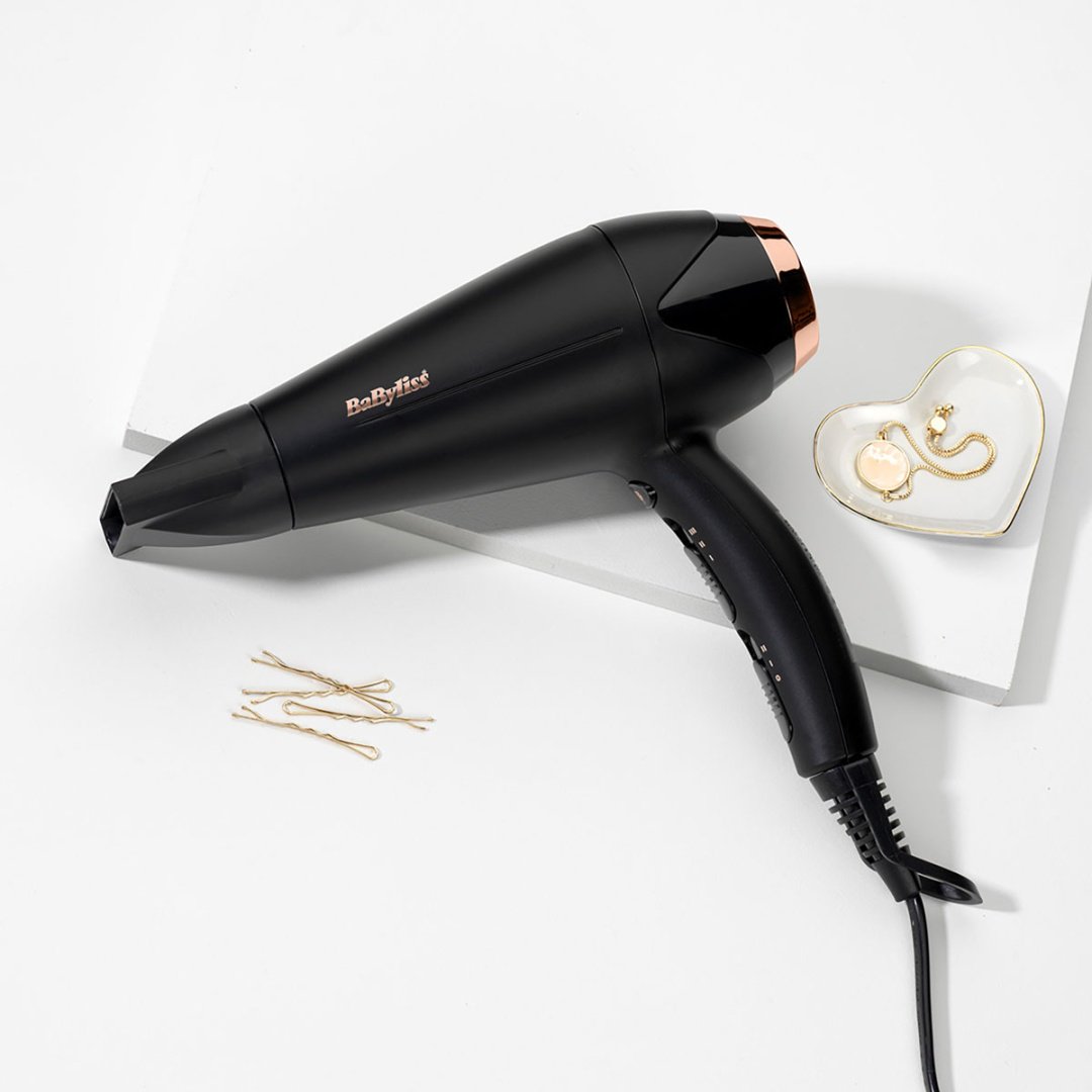 BaByliss D570DE фен 2200 Вт черный, золотой