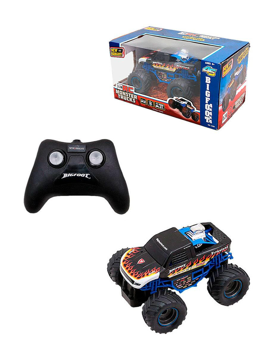 Машинка New Bright 1:24 Monster Truck 18см   купить,NaN