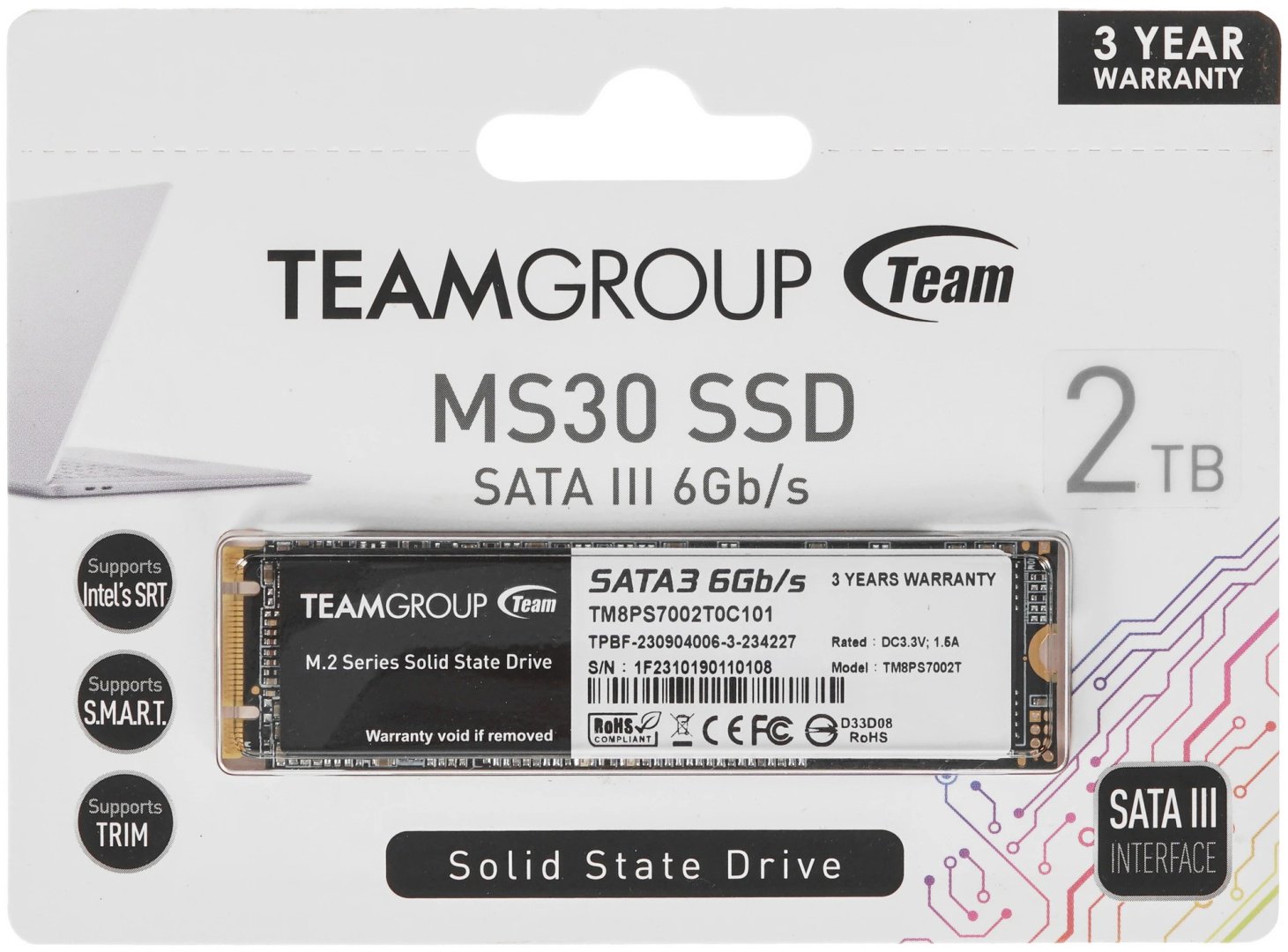 SSD Team Group TM8PS7002T0C101 2000 Гб купить,NaN