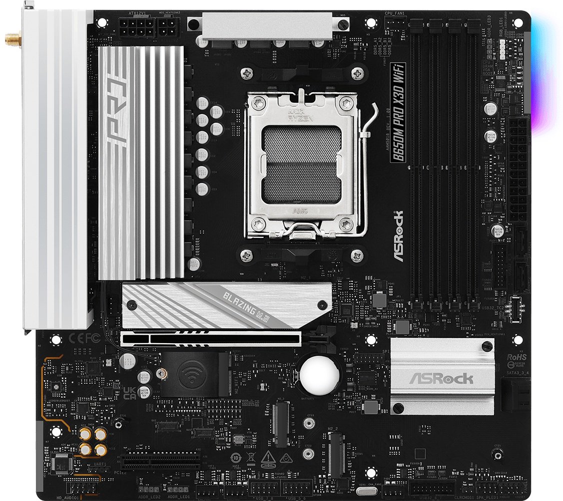 Материнская плата ASRock B650M PRO X3D