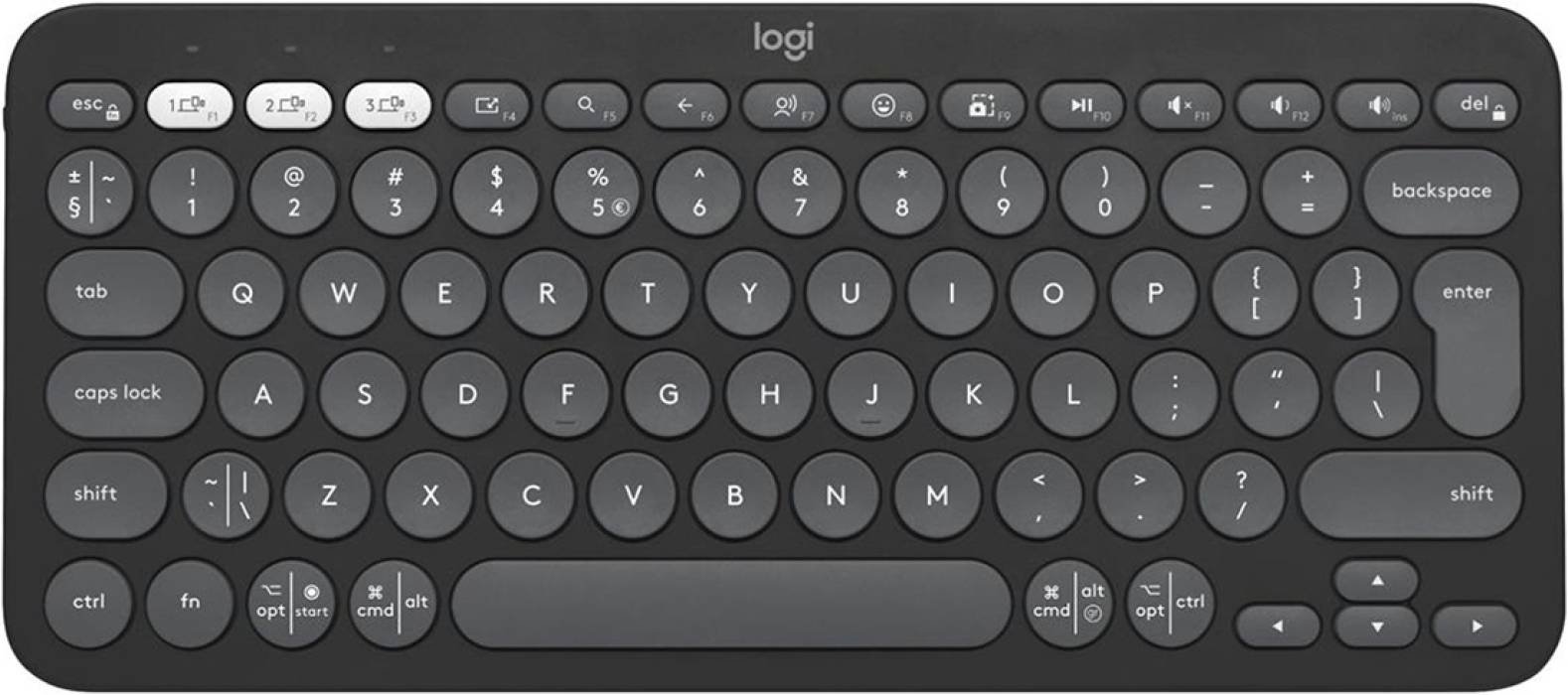 Клавиатура Logitech Pebble Keys 2 K380s (920-011851) черный купить,NaN