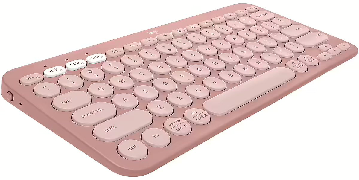 Клавиатура Logitech Pebble Keys 2 K380s (920-011853) розовый купить,NaN