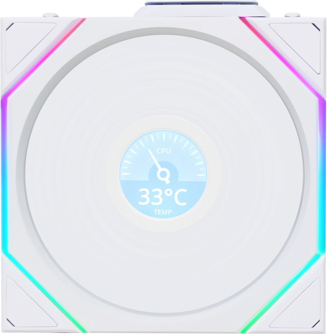 Вентилятор LIAN LI UNI FAN TL120 LCD Reverse Blade Wireless White 3x120, G99.12RTLLCD1W3W.00 белый купить,99044