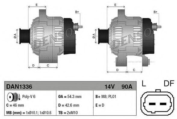 Генератор DENSO DAN1336