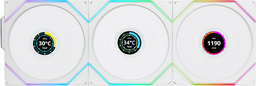 Вентилятор LIAN LI UNI FAN TL120 LCD Reverse Blade Wireless White 3x120, G99.12RTLLCD1W3W.00 белый