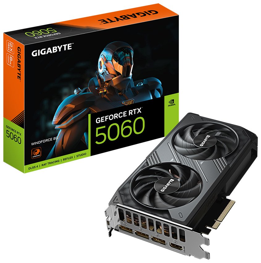 Видеокарта GIGABYTE GV-N5060WF2-8GD 8 Гб купить,NaN