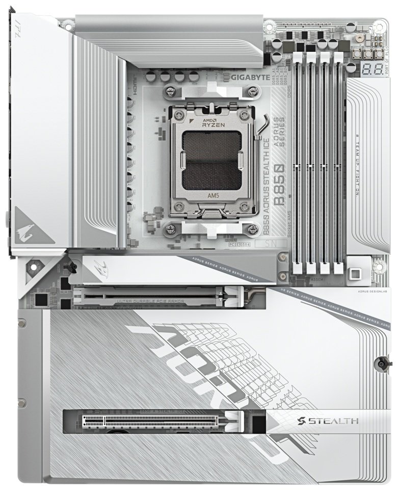 Материнская плата GIGABYTE B850 AORUS STEALTH ICE купить,NaN