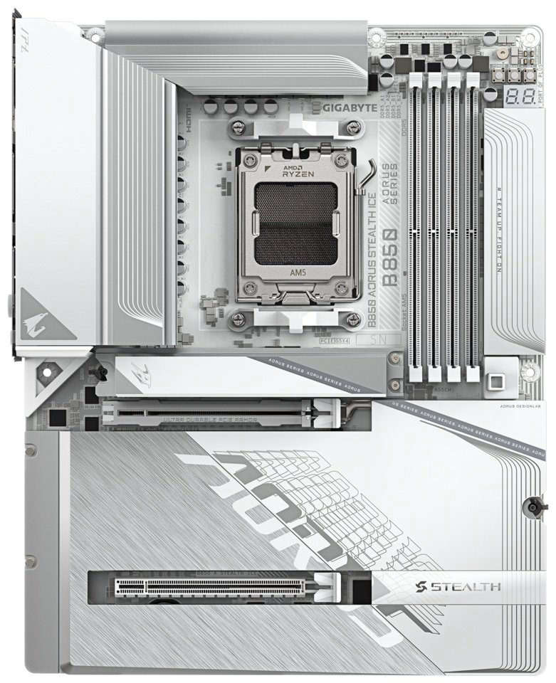Материнская плата GIGABYTE B850 AORUS STEALTH ICE купить,NaN