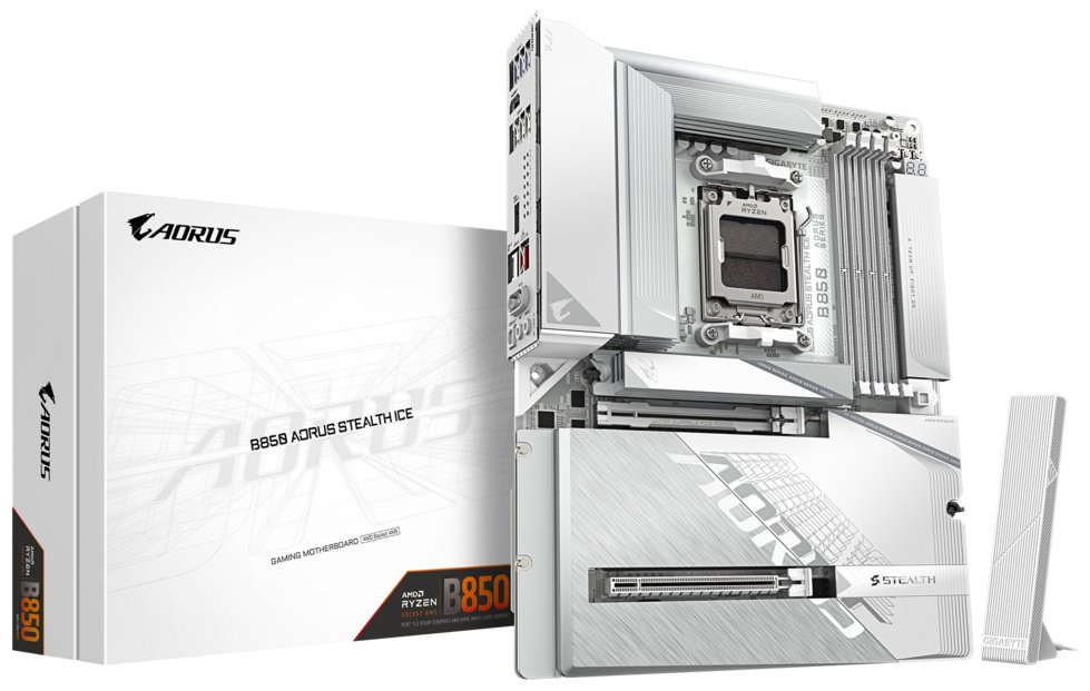 Материнская плата GIGABYTE B850 AORUS STEALTH ICE купить,NaN