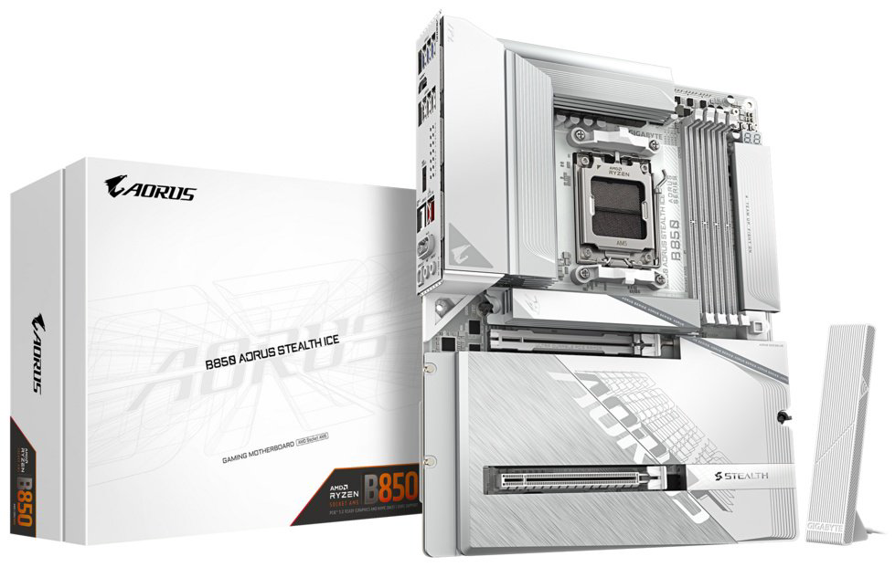 Материнская плата GIGABYTE B850 AORUS STEALTH ICE купить,NaN
