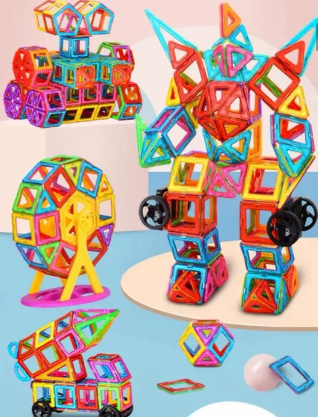 Магнитный конструктор Wooden Toys 72 детали купить,9990