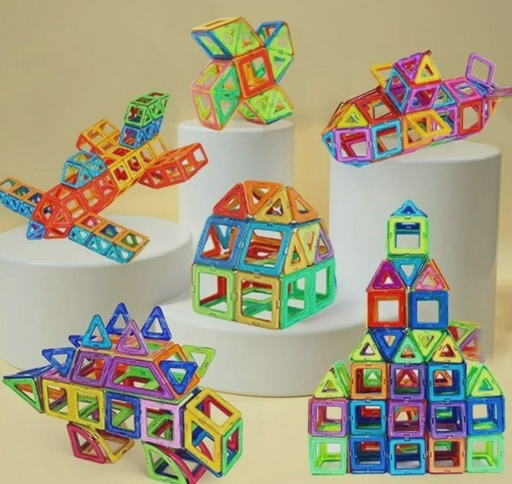 Магнитный конструктор Wooden Toys 72 детали