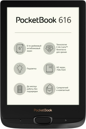 Электронная книга PocketBook PB616-H-CIS черная