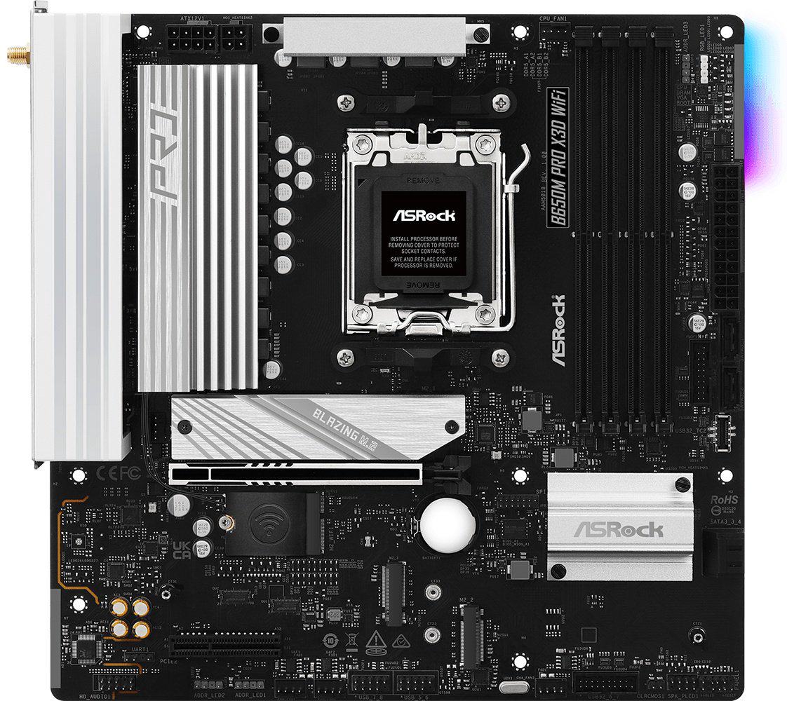 Материнская плата ASRock B650M PRO X3D WIFI купить,100460