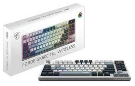 Клавиатура MSI FORGE GK600 TKL W SKY белый купить,NaN