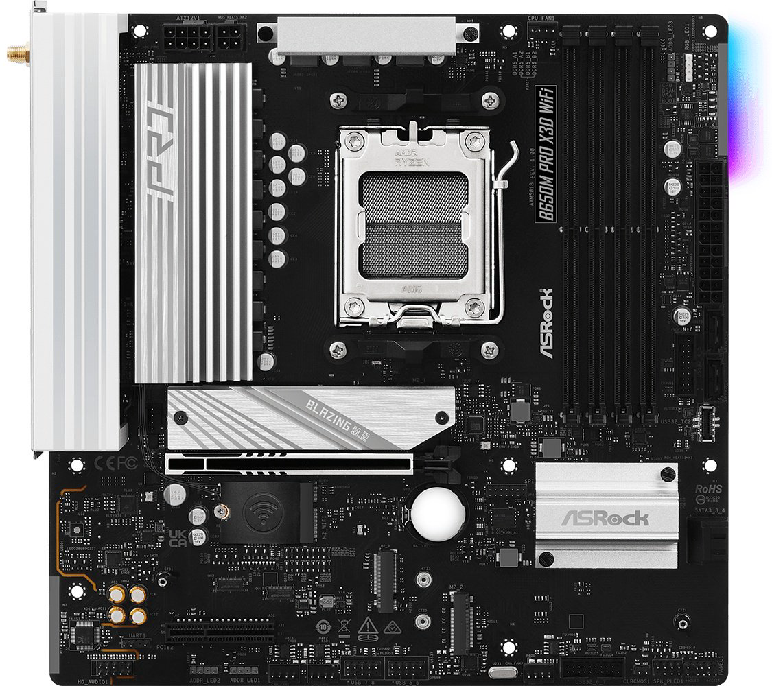 Материнская плата ASRock B650M PRO X3D WIFI купить,100460