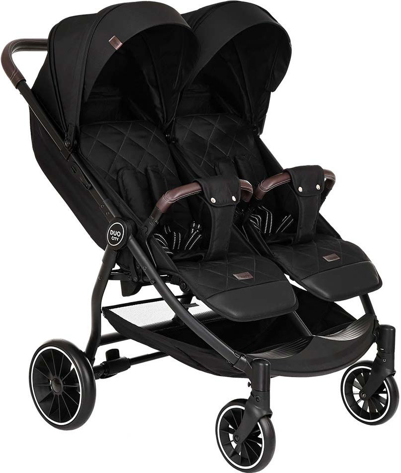 Коляска для двойни Pituso Duocity Black купить,NaN