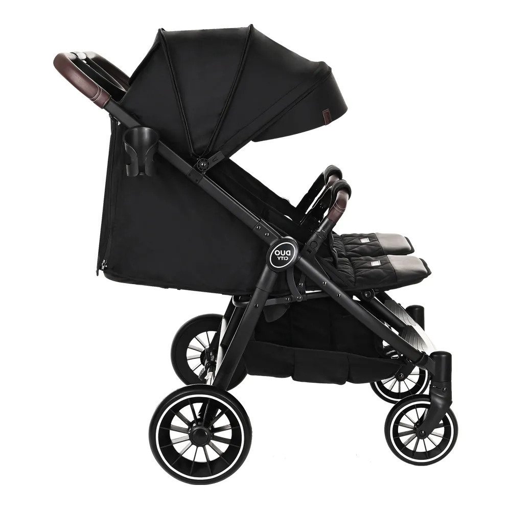 Коляска для двойни Pituso Duocity Black - ForteMarket Коляска для двойни Pituso Duocity Black купить,0