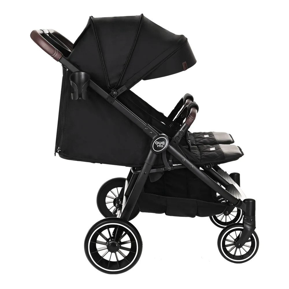 Коляска для двойни Pituso Duocity Black купить,NaN