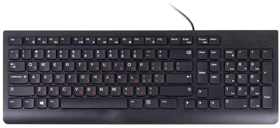 Клавиатура Клавиатура Lenovo 300 USB Keyboard Slim Black черный купить,NaN