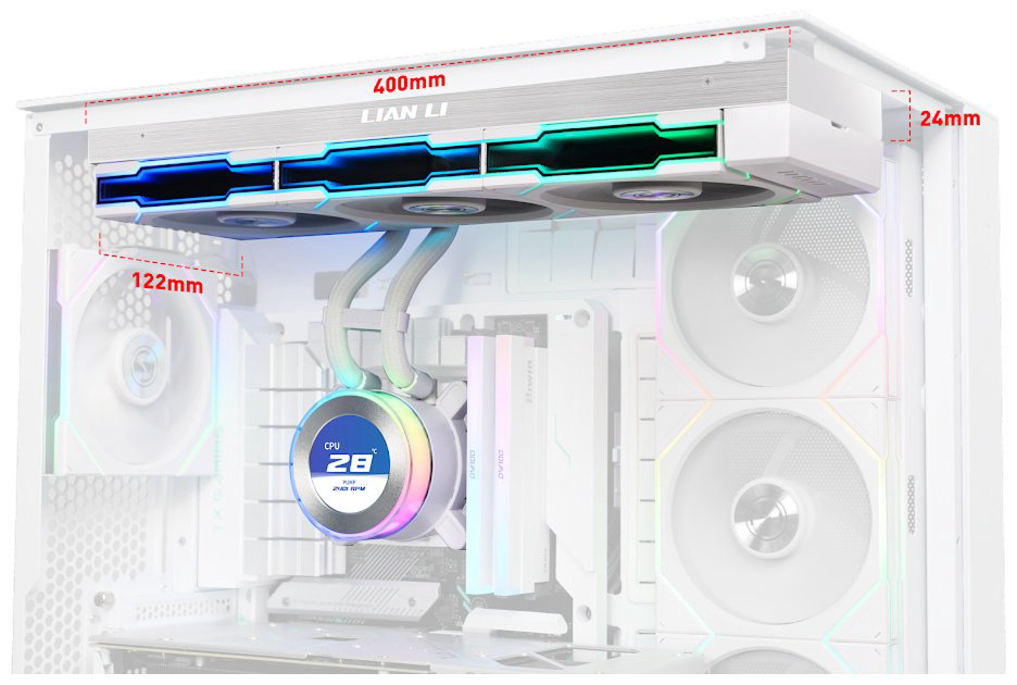Кулер LIAN LI Hydroshift ll LCD-C 360TL White G89.GHS2LCD36TW.00 купить,NaN