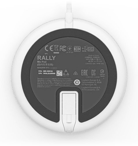 Микрофон Logitech Rally 952-000038 белый купить,308423