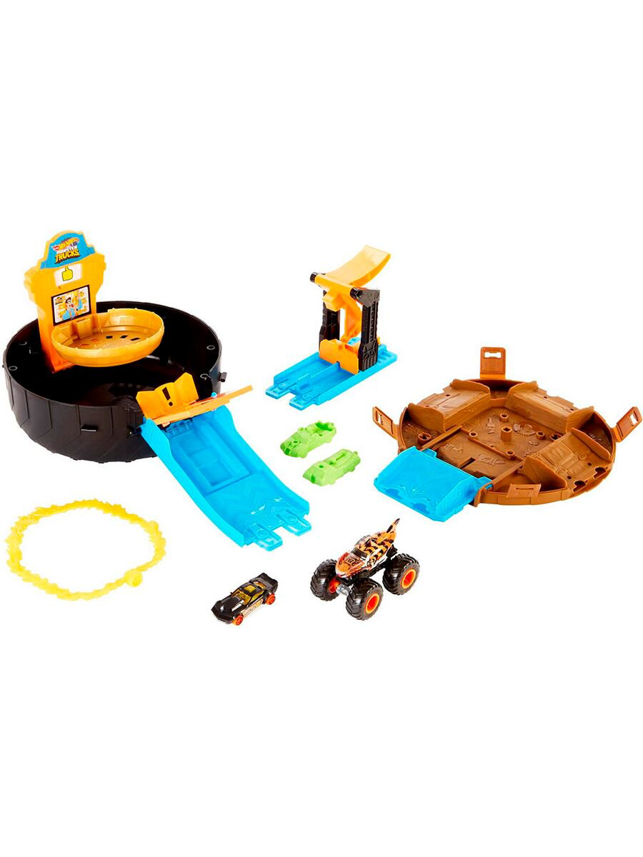 Игровой набор Hot Wheels Monster Trucks Трюковая арена купить,NaN