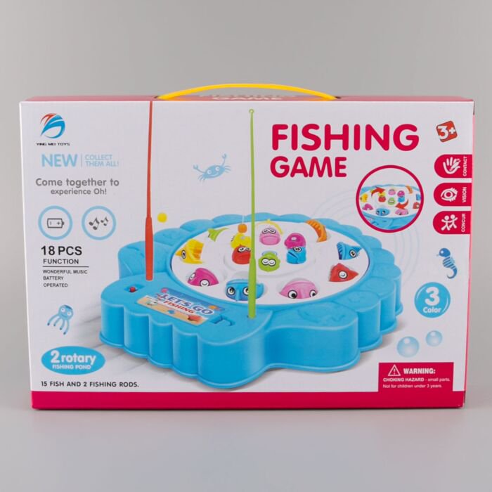 Игрушка развивающая Fishing game Рыбалка круглая желтая купить,NaN
