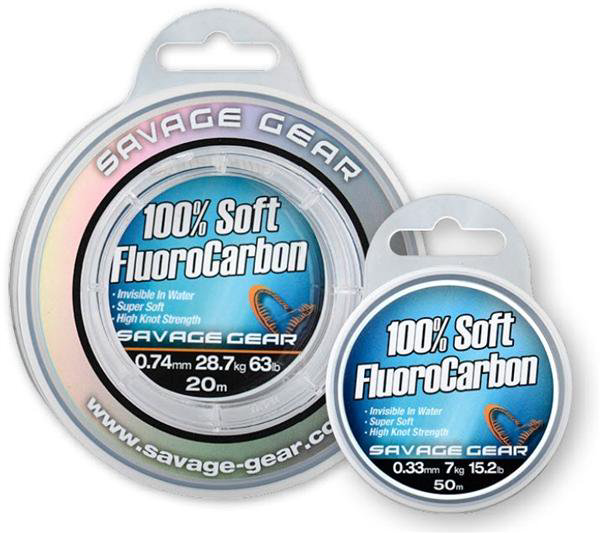 Рыболовная леска Savage Gear Soft Fluoro Carbon 0.74 мм  купить,NaN