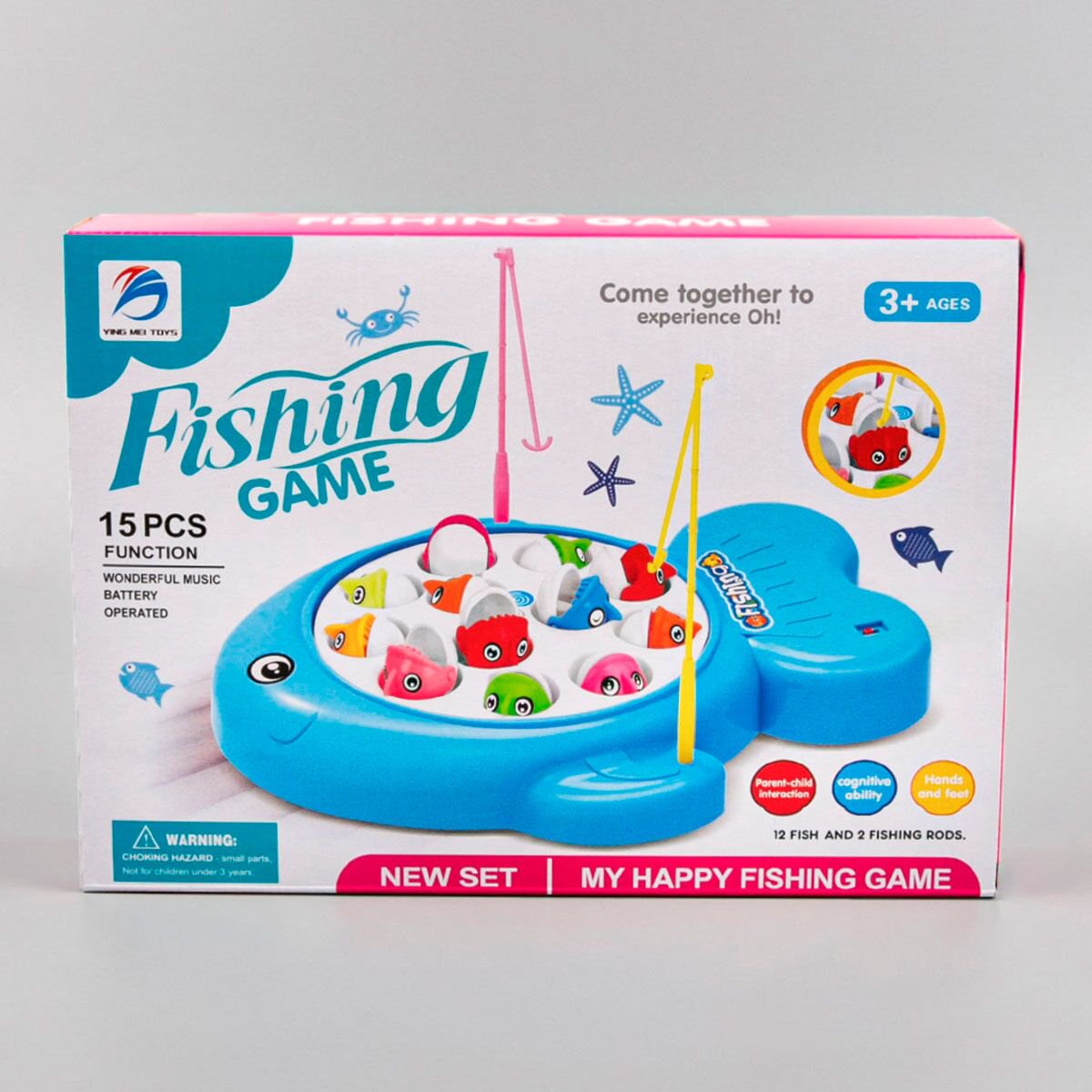 Игрушка развивающая Fishing game Рыбалка Рыбка желтая купить,NaN