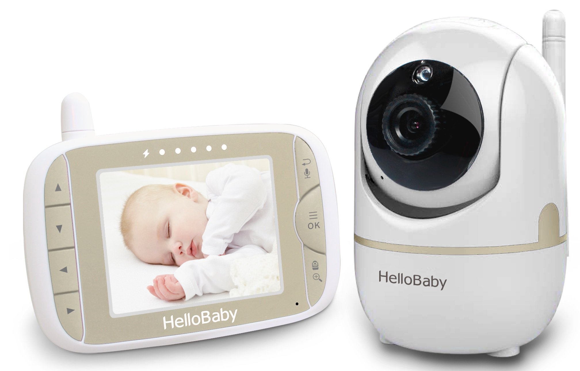 Видеоняня HelloBaby HB65 белая  купить,NaN