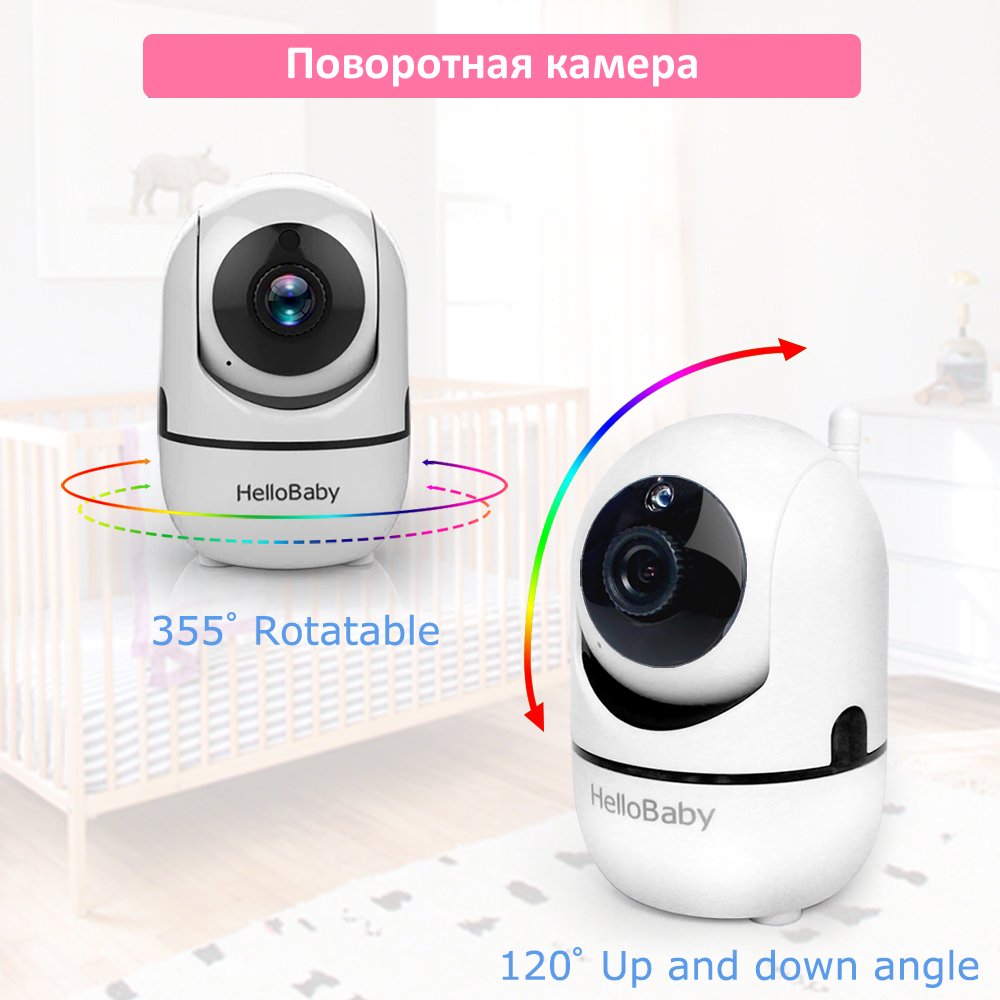 Видеоняня HelloBaby HB65 белая  купить,NaN