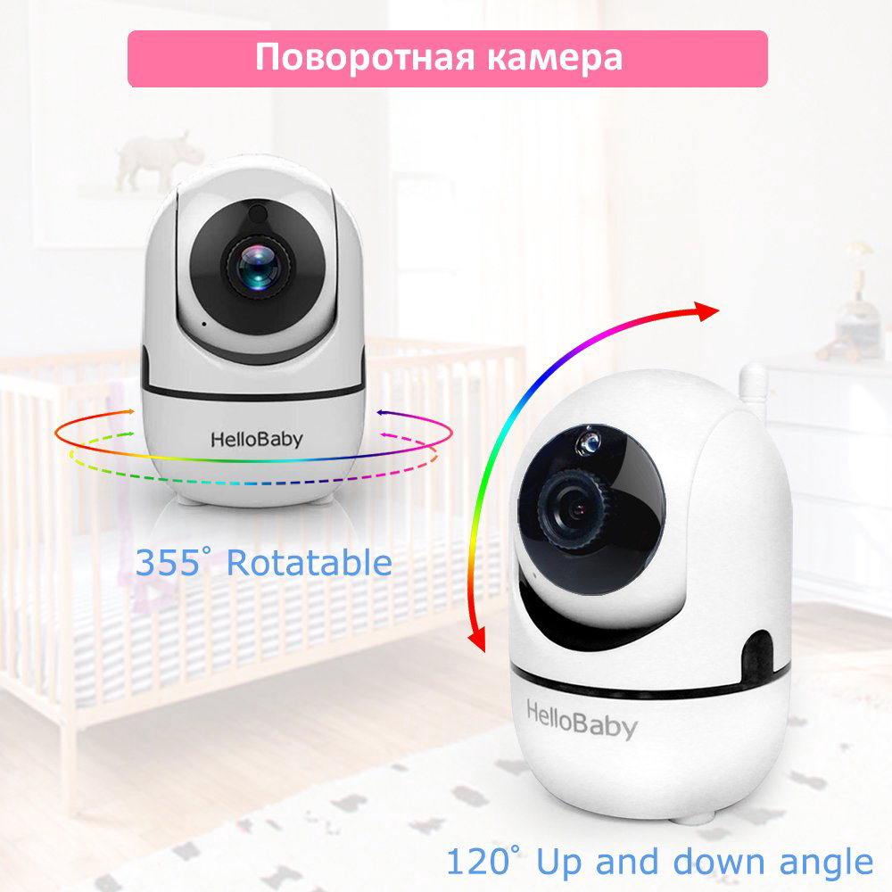 Видеоняня HelloBaby HB65 белая  купить,NaN