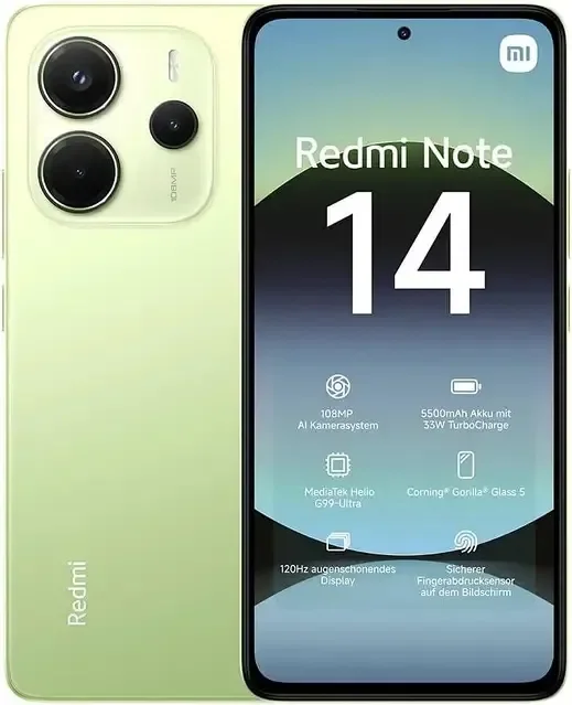 Смартфон Xiaomi Redmi Note 14 4G 8/128Gb Lime Green