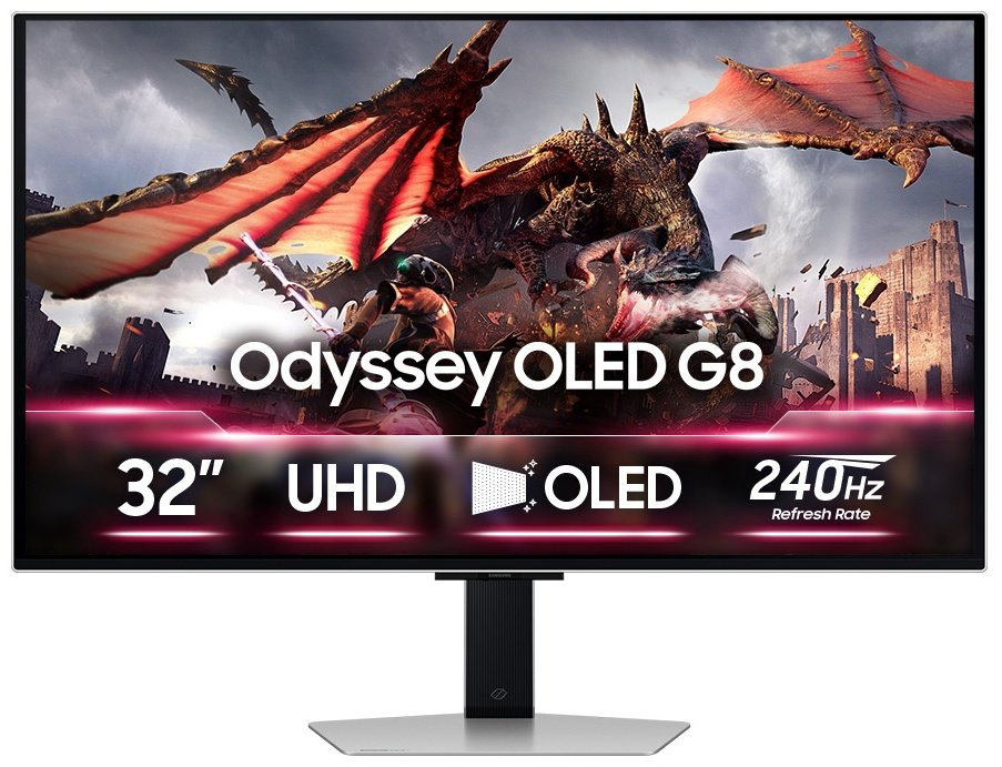 Монитор 31.5" Samsung LS32DG800SIXCI серебристый купить,NaN