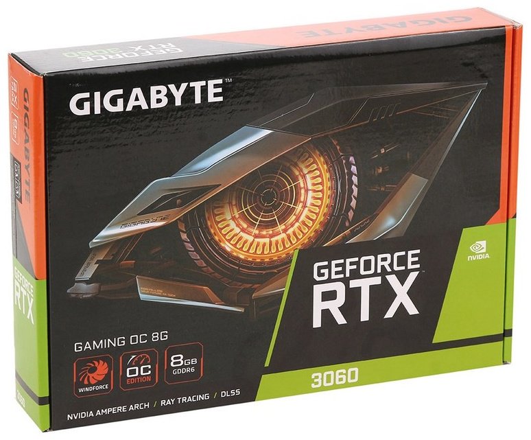 Видеокарта GIGABYTE RTX 3060 Gaming OC GV-N3060GAMING OC-8GD (2.0) 8 Гб купить,NaN