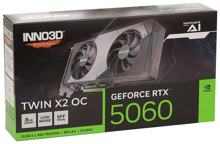 Видеокарта Inno3D RTX 5060 Twin X2 OC (N50602-08D7X-195070N) 8 Гб купить,NaN