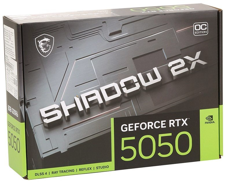 Видеокарта MSI RTX 5050 Shadow 2X OC (RTX 5050 8G SHADOW 2X OC) 8 Гб купить,NaN