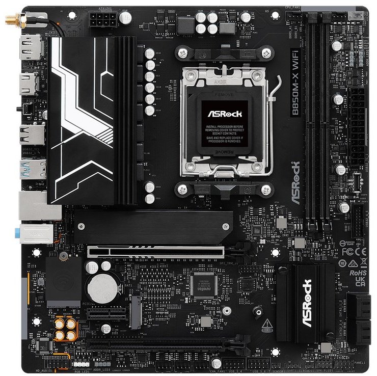 Материнская плата ASRock B850M-X WiFi R2.0 90-MXBSH0-A0UAYZ купить,NaN