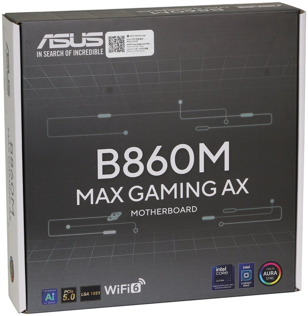 Материнская плата ASUS B860M MAX GAMING AX (90MB1JZ0-M0EAY0) купить,NaN