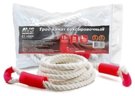 AVS Трос буксировочный канатный KT-10000 6 м купить,NaN