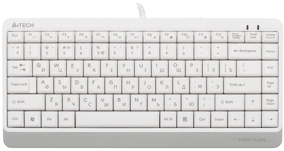 Клавиатура A4Tech FK11-WHITE белый