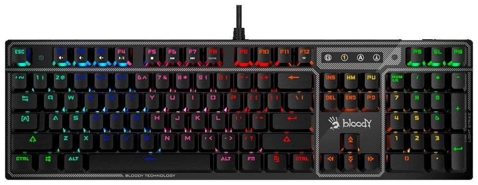 Клавиатура A4Tech Bloody B750N Black-Grey купить,NaN