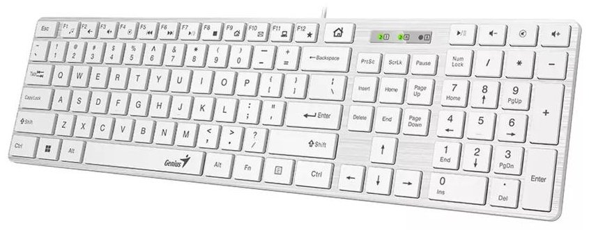 Клавиатура SlimStar 126 белый