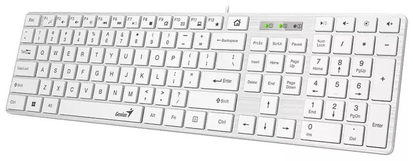 Клавиатура SlimStar 126 белый